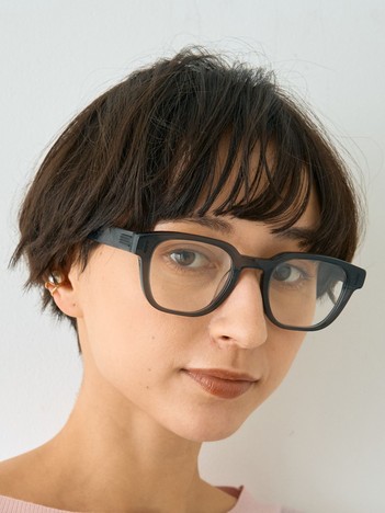 【SEESON／シーズン】THE PAPER KNIFE 01 スクエアフレームメガネ