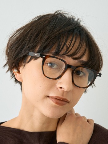 【SEESON／シーズン】AUDE スクエアフレーム オーバル メガネ