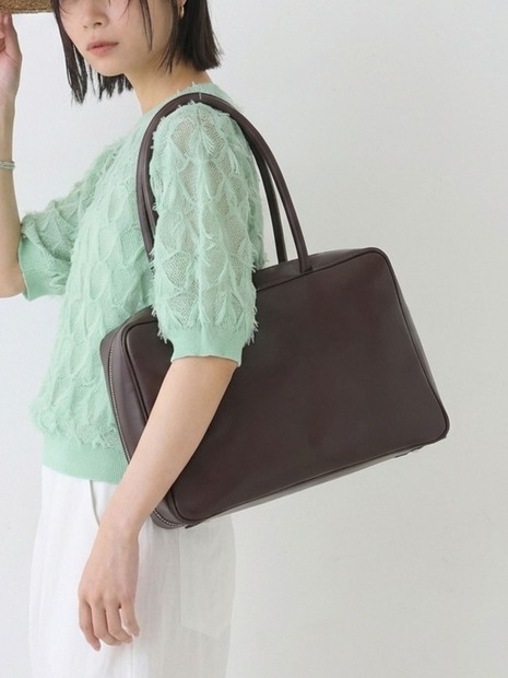 【The Bagmati/ザ バグマティ】スクエアボストントートバッグ