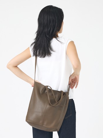 【Morphee / モルフェ】3WAY MEDIUM TOTE  (LONG) レザートートバッグ/ショルダーバッグ