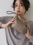 【AULENTTI/オウレンティ】ワンハンドル レザーハンドバッグ/ポーチバッグ