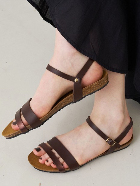 Rouge vif la cle - 【PLAKTON/プラクトン】ストラップフラットサンダル【予約】