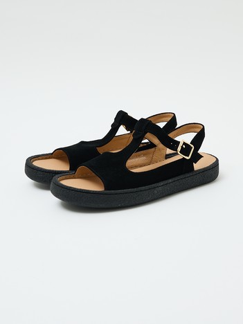 【MOHI/モヒ】スエードTストラップサンダル