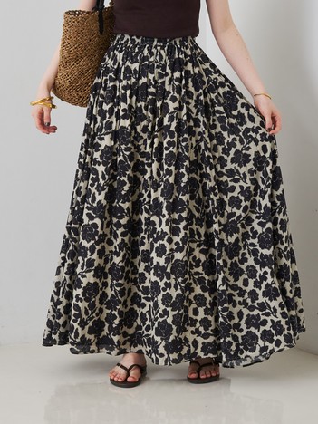 【MARIHA／マリハ】シンデレラのスカート Rose Fantasy/Greige 花柄