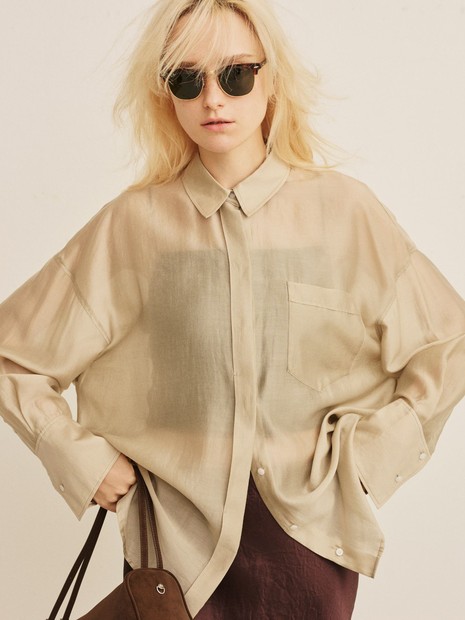 【2026SS新作】【人気追加】バックツイストシャツ