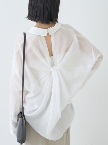 【2026SS新作】【人気追加】バックツイストシャツ