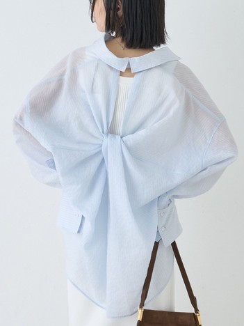 【2026SS新作】【人気追加】バックツイストシャツ