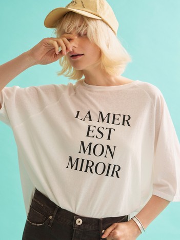 シアーロゴオーバーサイズTシャツ【予約】