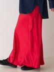 サテンマーメイドイージーロングスカート