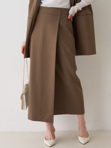 loin. ロワン　リブスカート ブラウン loin. ロワン リブスカート ブラウン - メルカリ