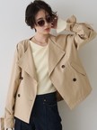 【撥水・防花粉加工】【一部店舗限定】キャンディスリーブショートトレンチコート