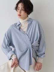 一部店舗限定】アシンメトリー変形2WAYシャツ｜Rouge vif la cle