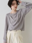 【一部店舗限定】ドレープサテンブラウス