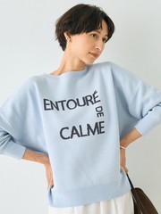 2026SS新作】ジャガードロゴニット ENTOURE DE CALME｜Rouge vif la