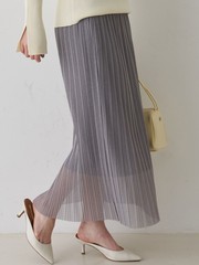 一部店舗限定】ラメシアープリーツスカート｜Rouge vif la cle