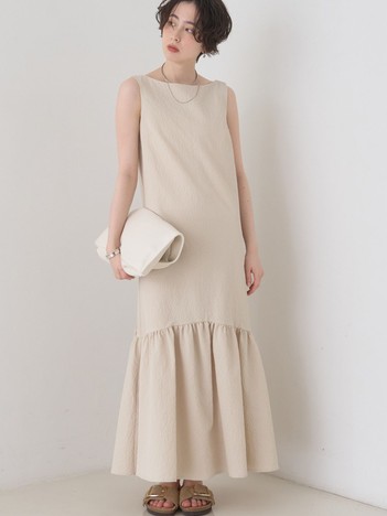 【2026SS新作】【一部店舗限定】ニュアンスファブリックワンピース【予約】