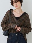 P/R強撚シアーチェック2WAYシャツ/カシュクールシャツ