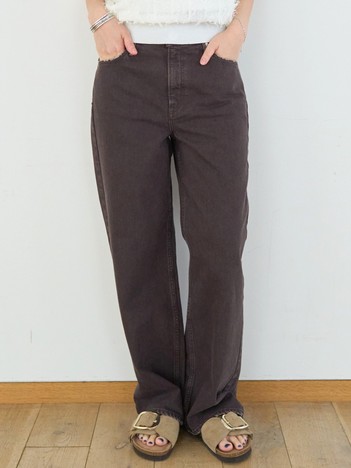 【追加】【新色登場】【upper hights/アッパーハイツ】THE NICE MIDRISE ミッドライズワイドデニム/洗濯機洗い可/日本製