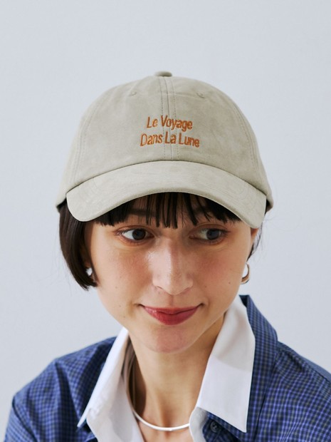 【La Maison de Lyllis/ラ メゾン ド リリス】LUNE CAP / キャップ / 刺繍 / エコスエード