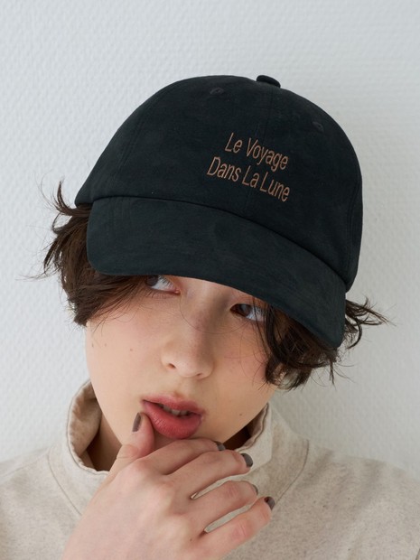 La Maison de Lyllis エコスエード刺繍キャップ LUNE CAP
