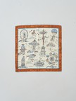 【manipuri/マニプリ】65×65 スカーフ ワンダーランド/シルク/バンダナ