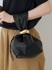 【AULENTTI / オウレンティ】巾着ワンハンドルミニハンドバッグ