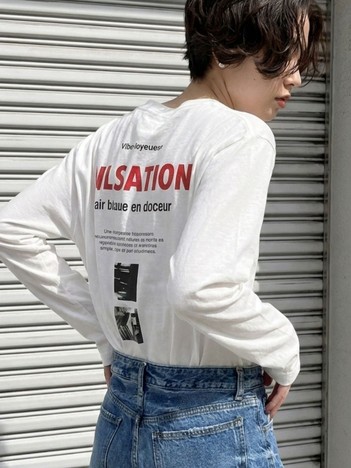 Rouge vif la cle - ロゴ＆フォトロングスリーブTシャツ【予約】