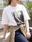 コットンフォトロゴTシャツ/半袖/洗濯機洗い可
