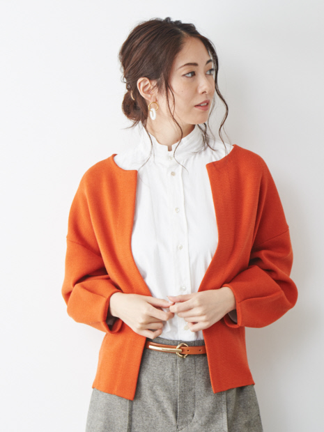 【新色入荷】フォルムニットジャケット