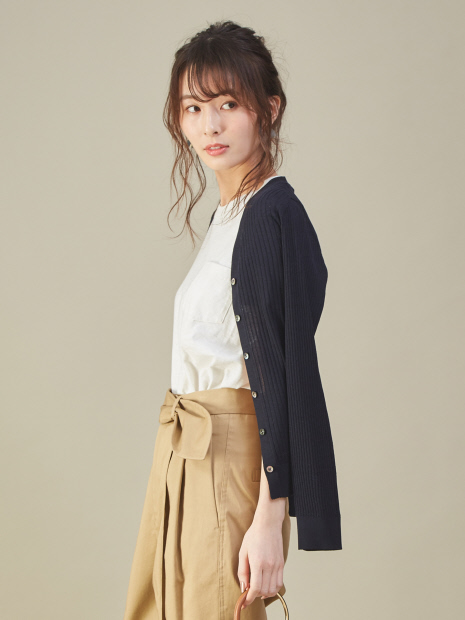 《追加決定!再入荷》ワイドリブカーディガン