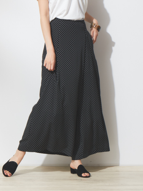 《ブラック再入荷!》ananaドットワイドラップパンツ
