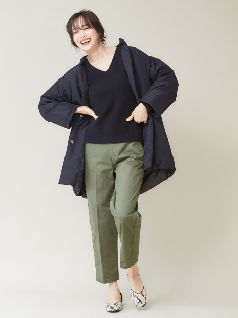 【定番】ウールVネックニットプルオーバー