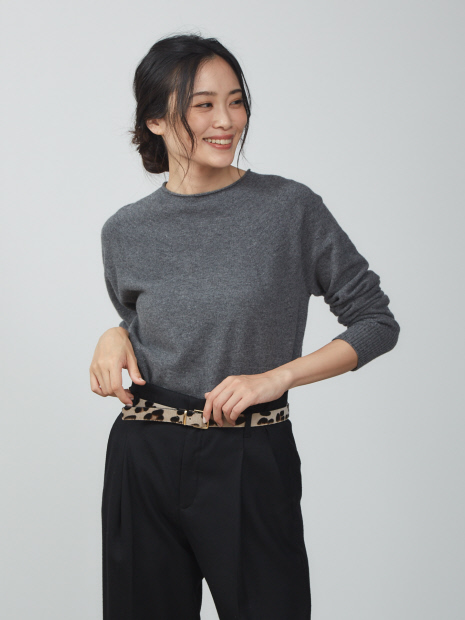 ウールロングニット
