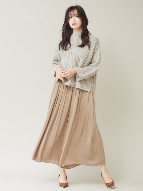 【追加入荷】ピーチサテンドレープパンツ