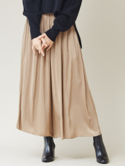 qualite - 【追加予約】【新色入荷】ピーチサテンドレープパンツ