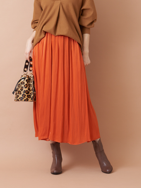 【追加入荷】ピーチサテンドレープパンツ