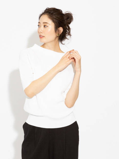 【新色入荷】ラグラン片畦ニット
