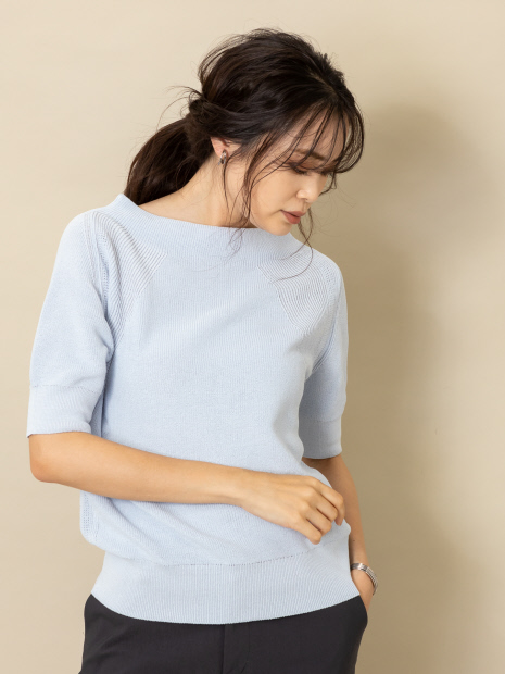 【新色入荷】ラグラン片畦ニット