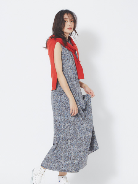 《人気色再入荷》ペイント柄2WAYワンピース