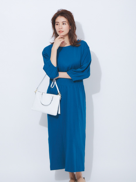 【店舗限定】2WAYタックポンチワンピース