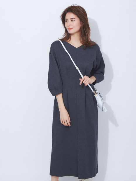 【店舗限定】2WAYタックポンチワンピース