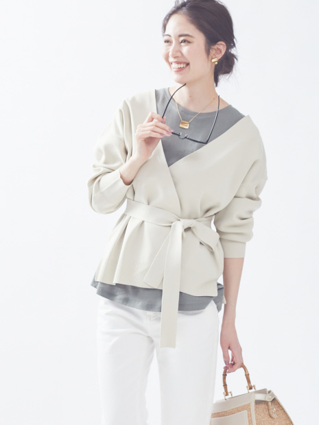 【限定】カシュクールニットカーディガン