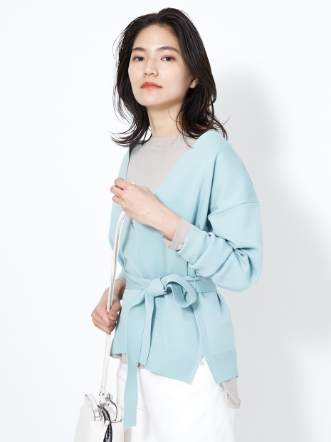 【限定】カシュクールニットカーディガン