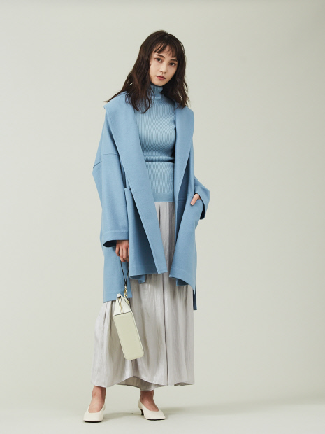 【新色入荷】圧縮ウールショールカラーコート
