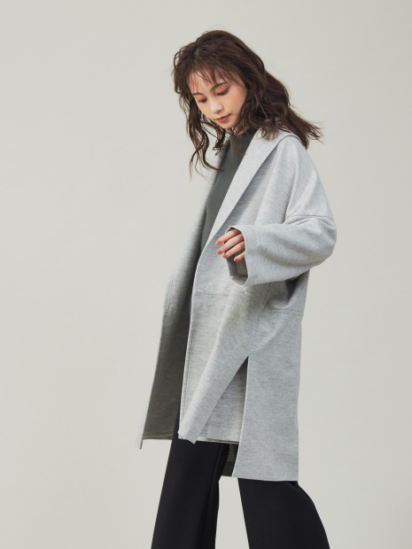 【新色入荷】圧縮ウールショールカラーコート