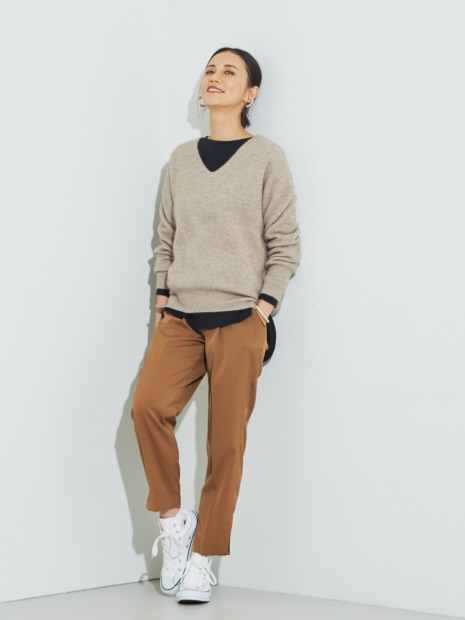 【限定】ananaサイドスリットロンT AW