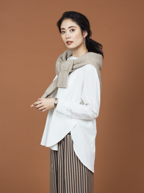 【限定】ananaサイドスリットロンT AW