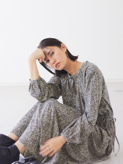 【WEB限定】ペイントレオパード柄2wayワンピース
