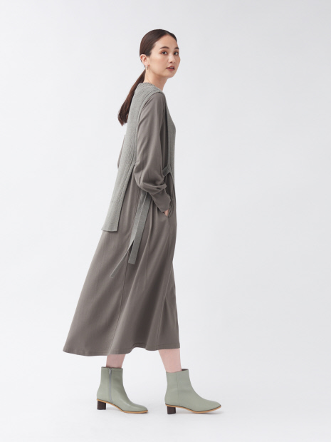 ニットレイヤードワンピース Qualite カリテ