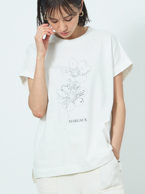 【MARGAUX×scape】【WEB・一部店舗限定】HANA 別注Tシャツ